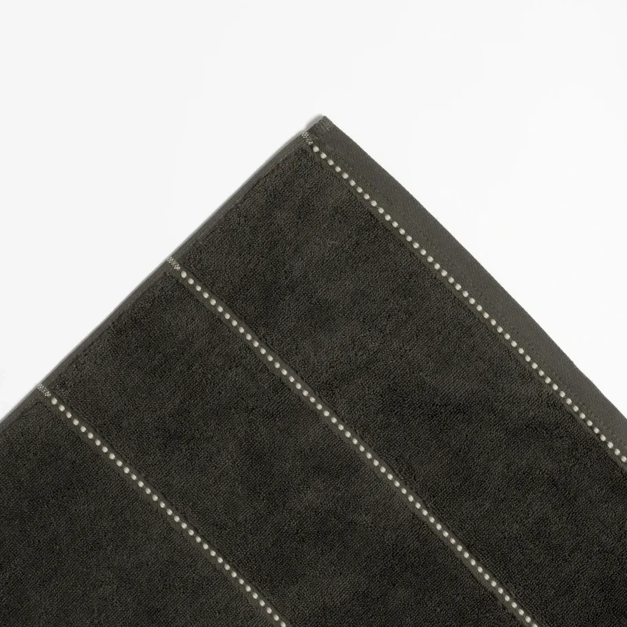 Qua Home Copper Penye Pamuk Banyo Havlusu Antrasit 90x150 cm