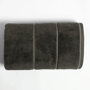  Qua Home Copper Penye Pamuk Banyo Havlusu Antrasit 90x150 cm