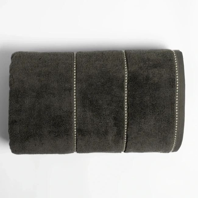  Qua Home Copper Penye Pamuk Banyo Havlusu Antrasit 90x150 cm