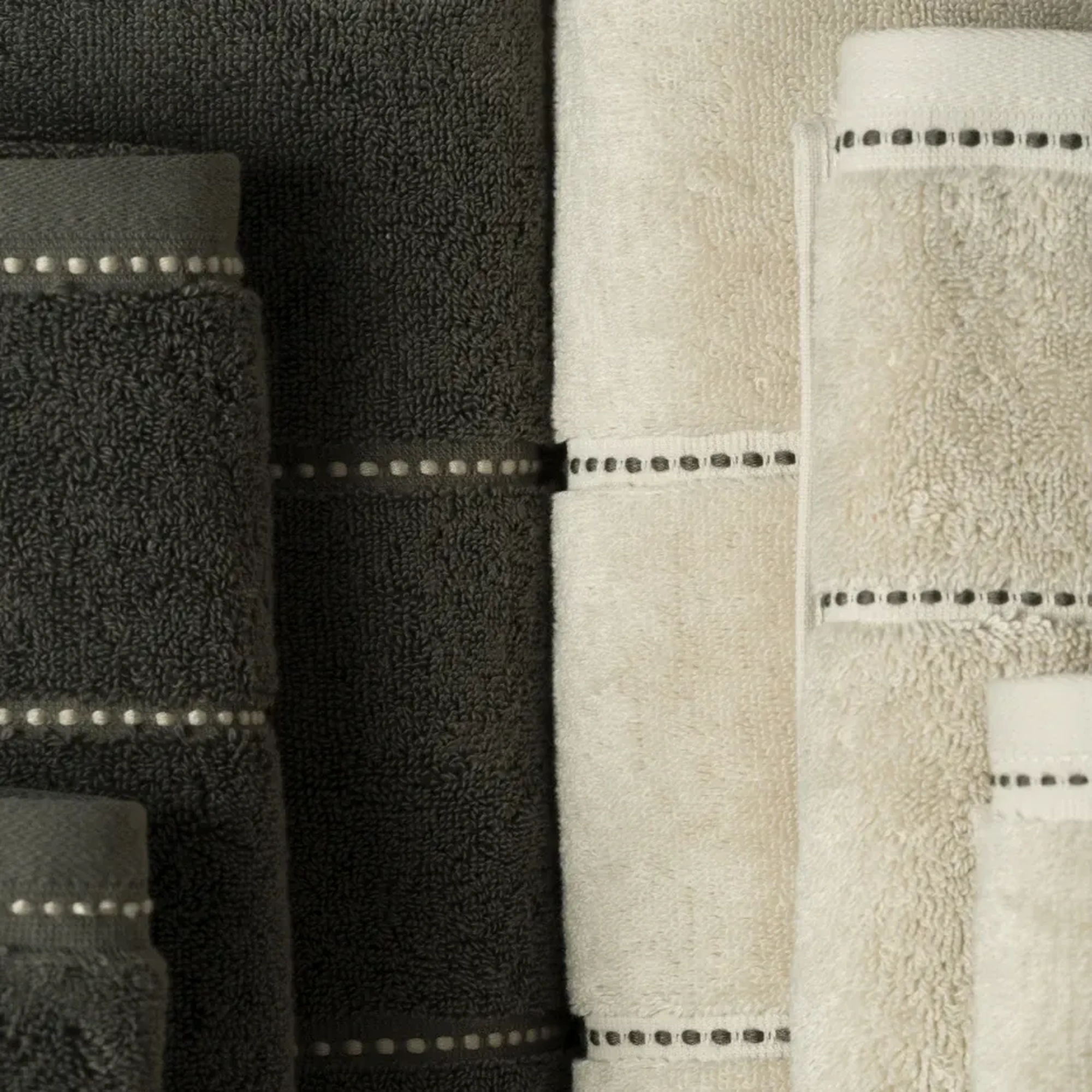 Qua Home Copper Penye Pamuk Banyo Havlusu Antrasit 90x150 cm