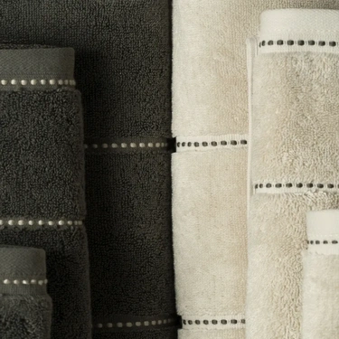  Qua Home Copper Penye Pamuk Banyo Havlusu Antrasit 90x150 cm