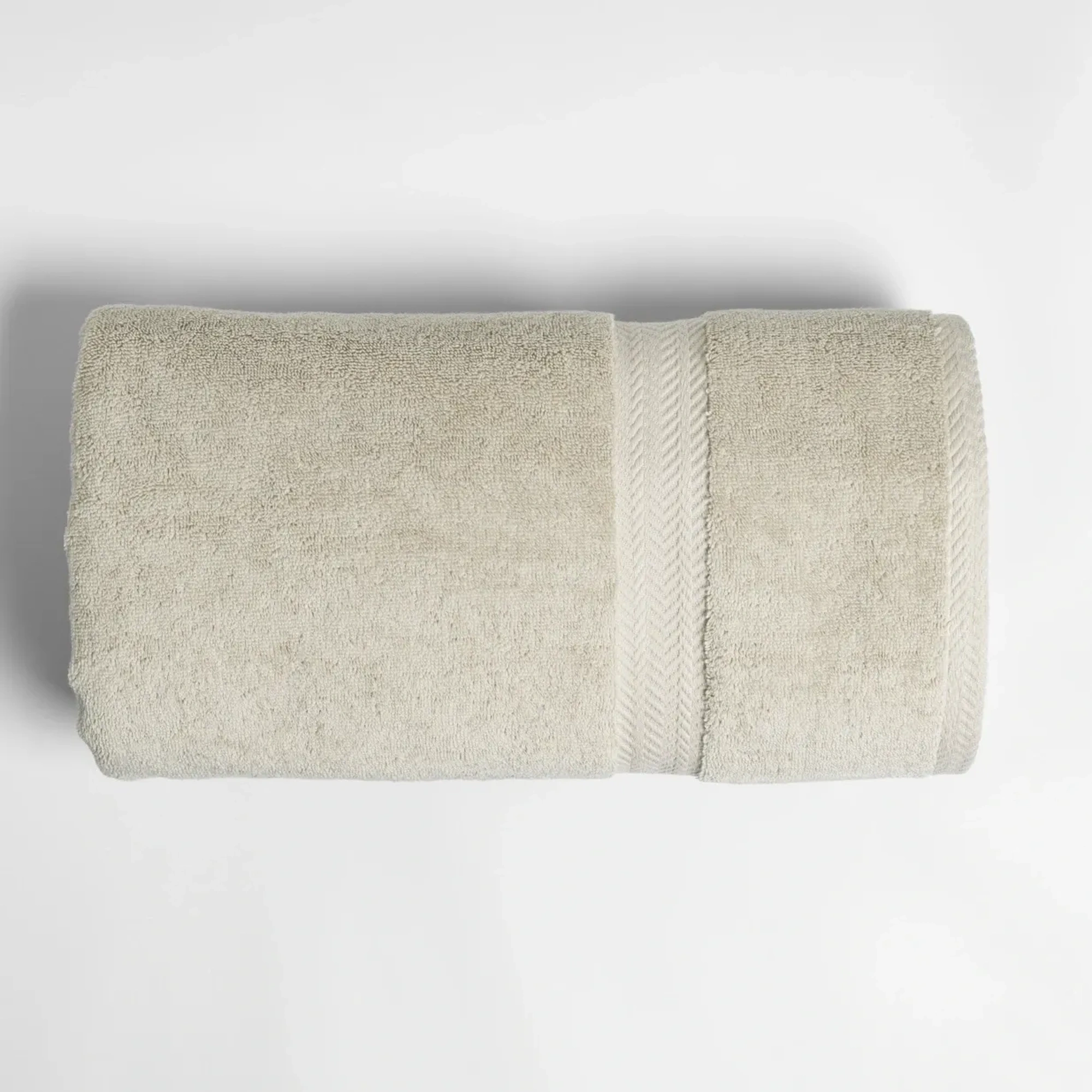 Qua Home Laure Penye Pamuk Banyo Havlusu Ekru 90x150 cm