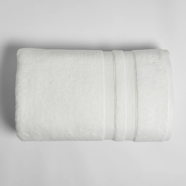  Qua Home Narciso Penye Pamuk Banyo Havlusu Beyaz 90x150 cm