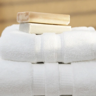  Qua Home Narciso Penye Pamuk Banyo Havlusu Beyaz 90x150 cm