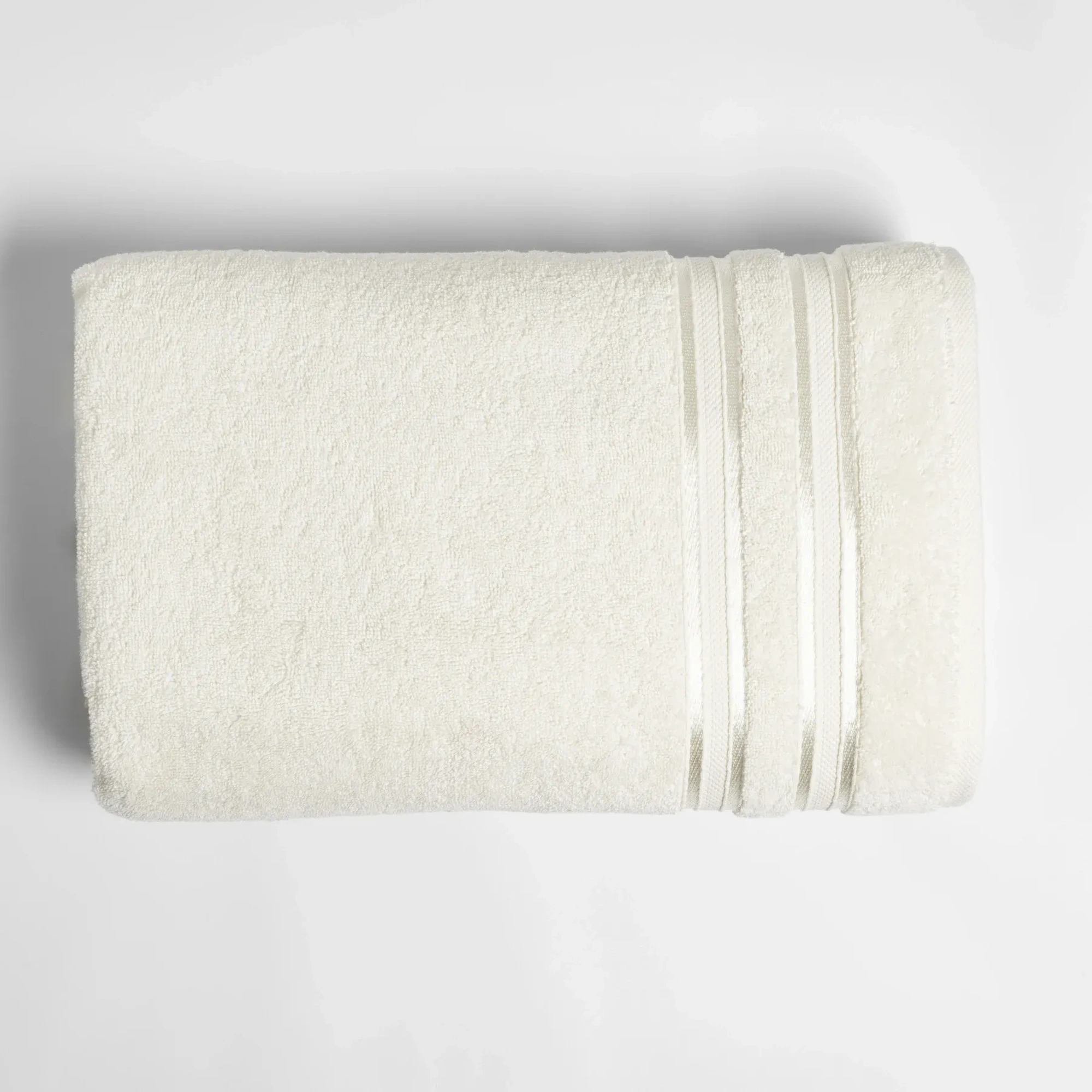 Qua Home Olite Penye Pamuk Banyo Havlusu Ekru 90x150 cm