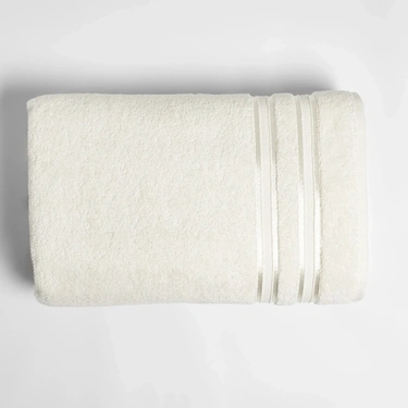  Qua Home Olite Penye Pamuk Banyo Havlusu Ekru 90x150 cm