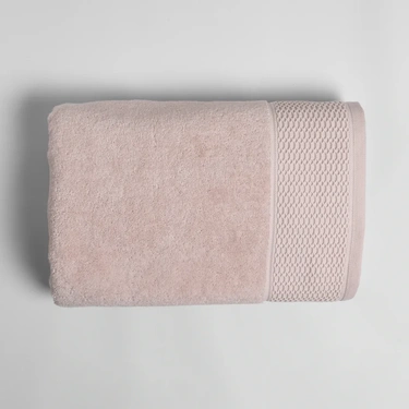  Qua Home Poppy Penye Pamuk Banyo Havlusu Açık Pembe 90x150 cm