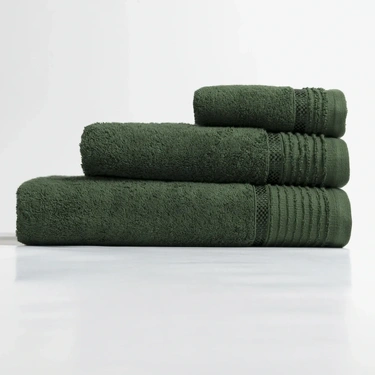  Qua Home Vinca Pima Pamuk Banyo Havlusu Yeşil 90x150 cm