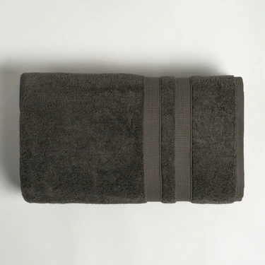  Qua Home Narciso Penye Pamuk Banyo Havlusu Antrasit 90x150 cm