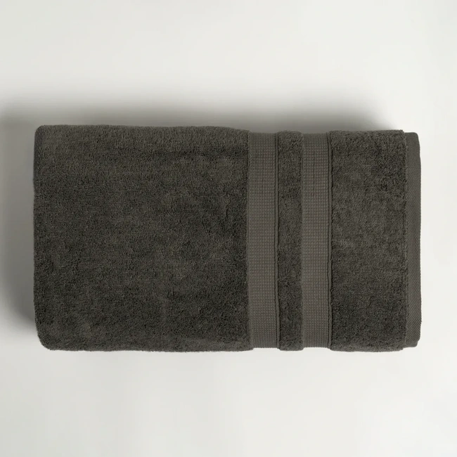  Qua Home Narciso Penye Pamuk Banyo Havlusu Antrasit 90x150 cm
