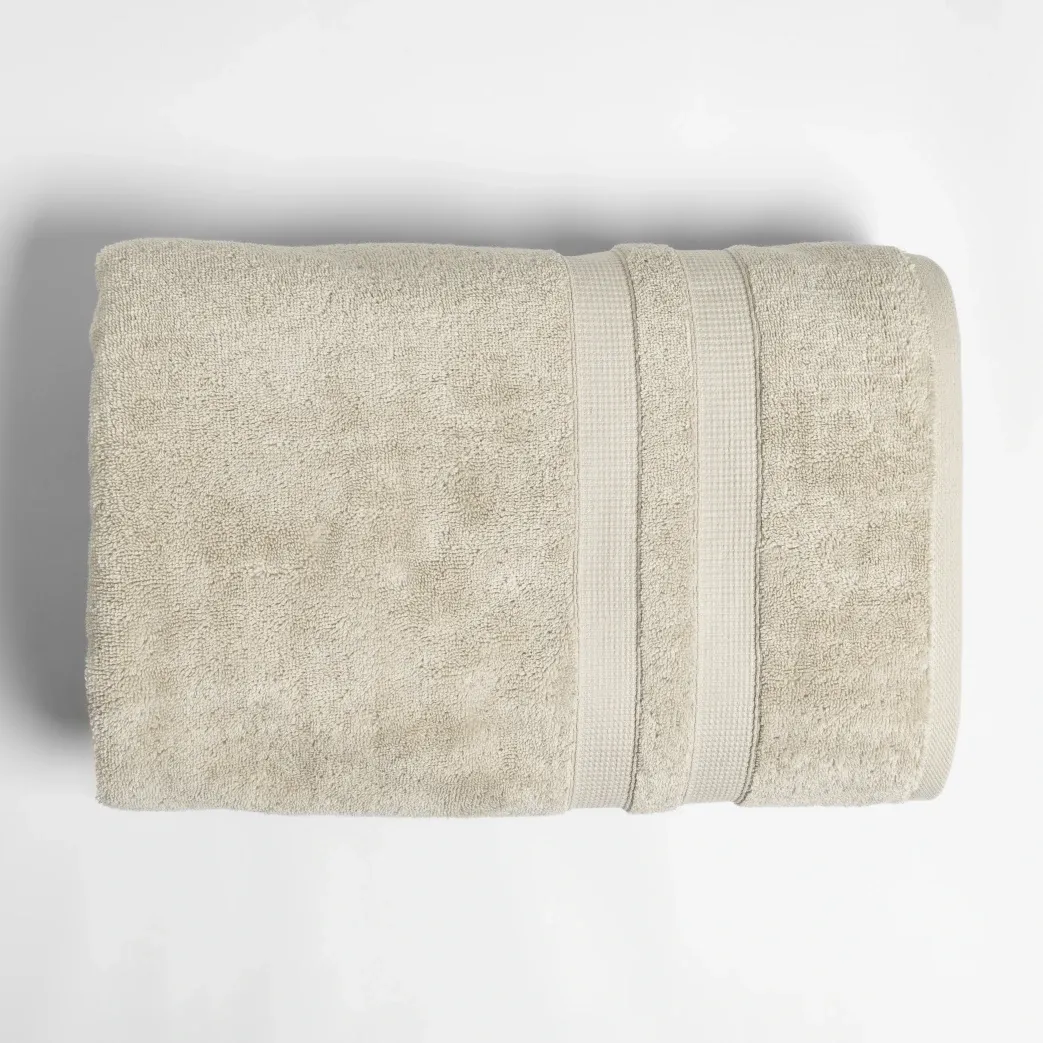  Qua Home Narciso Penye Pamuk Banyo Havlusu Ekru 90x150 cm