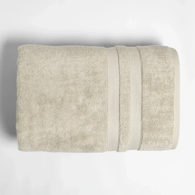  Qua Home Narciso Penye Pamuk Banyo Havlusu Ekru 90x150 cm