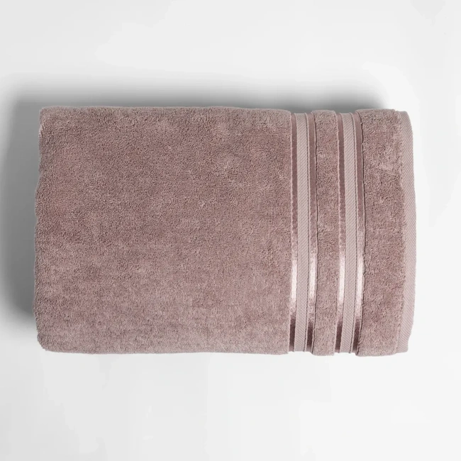  Qua Home Olite Penye Pamuk Banyo Havlusu Gül Kurusu 90x150 cm