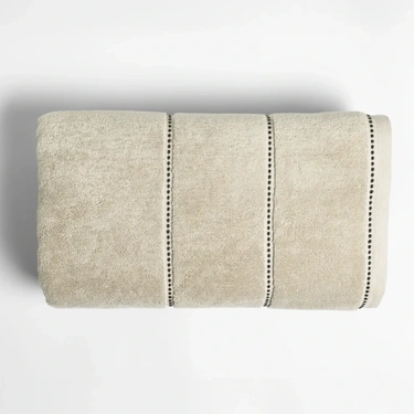  Qua Home Copper Penye Pamuk Banyo Havlusu Ekru 90x150 cm