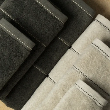  Qua Home Copper Penye Pamuk Banyo Havlusu Ekru 90x150 cm