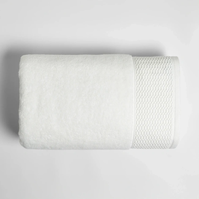  Qua Home Poppy Penye Pamuk Banyo Havlusu Beyaz 90x150 cm