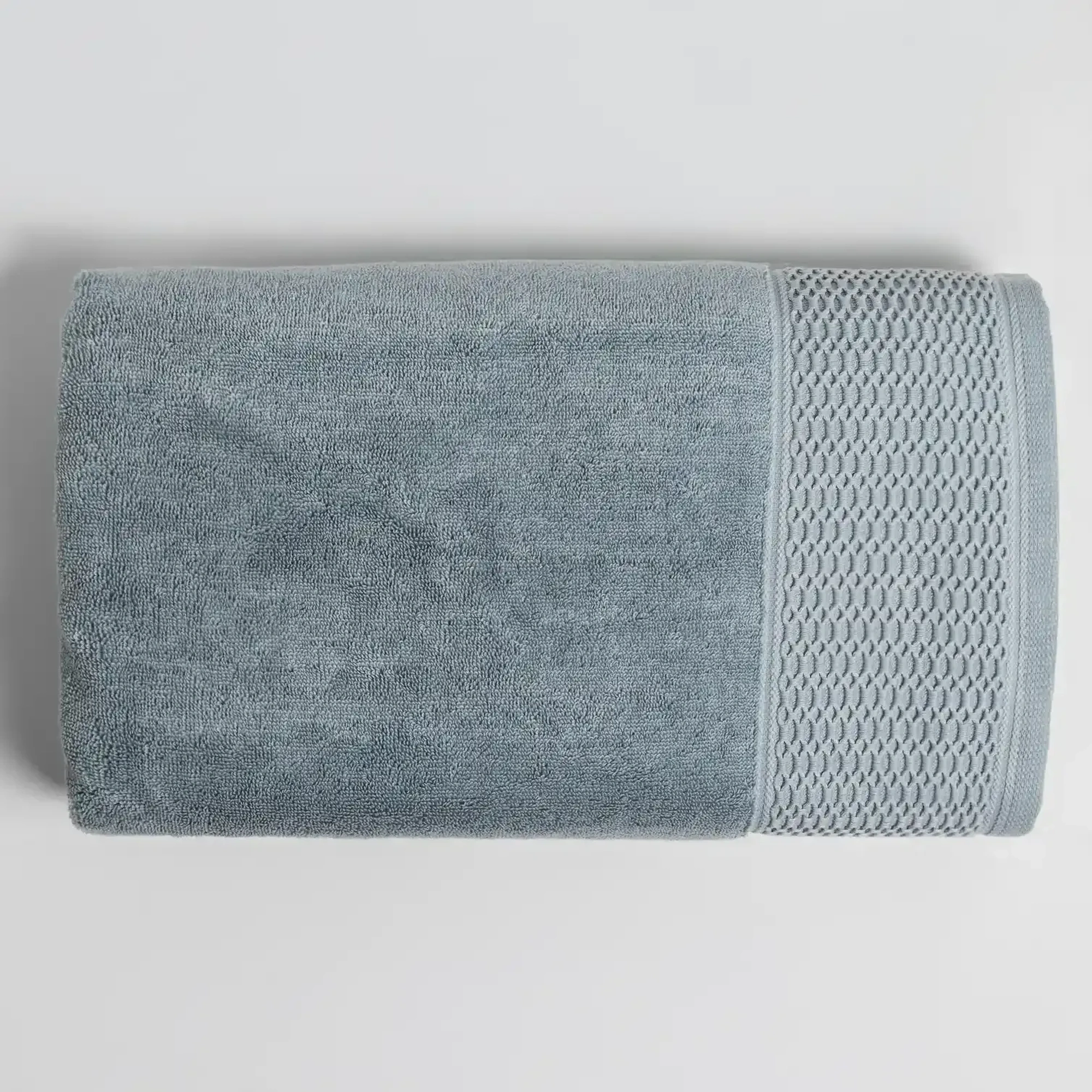 Qua Home Poppy Penye Pamuk Banyo Havlusu Mavi 90x150 cm