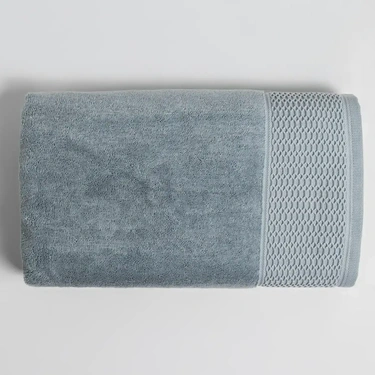  Qua Home Poppy Penye Pamuk Banyo Havlusu Mavi 90x150 cm