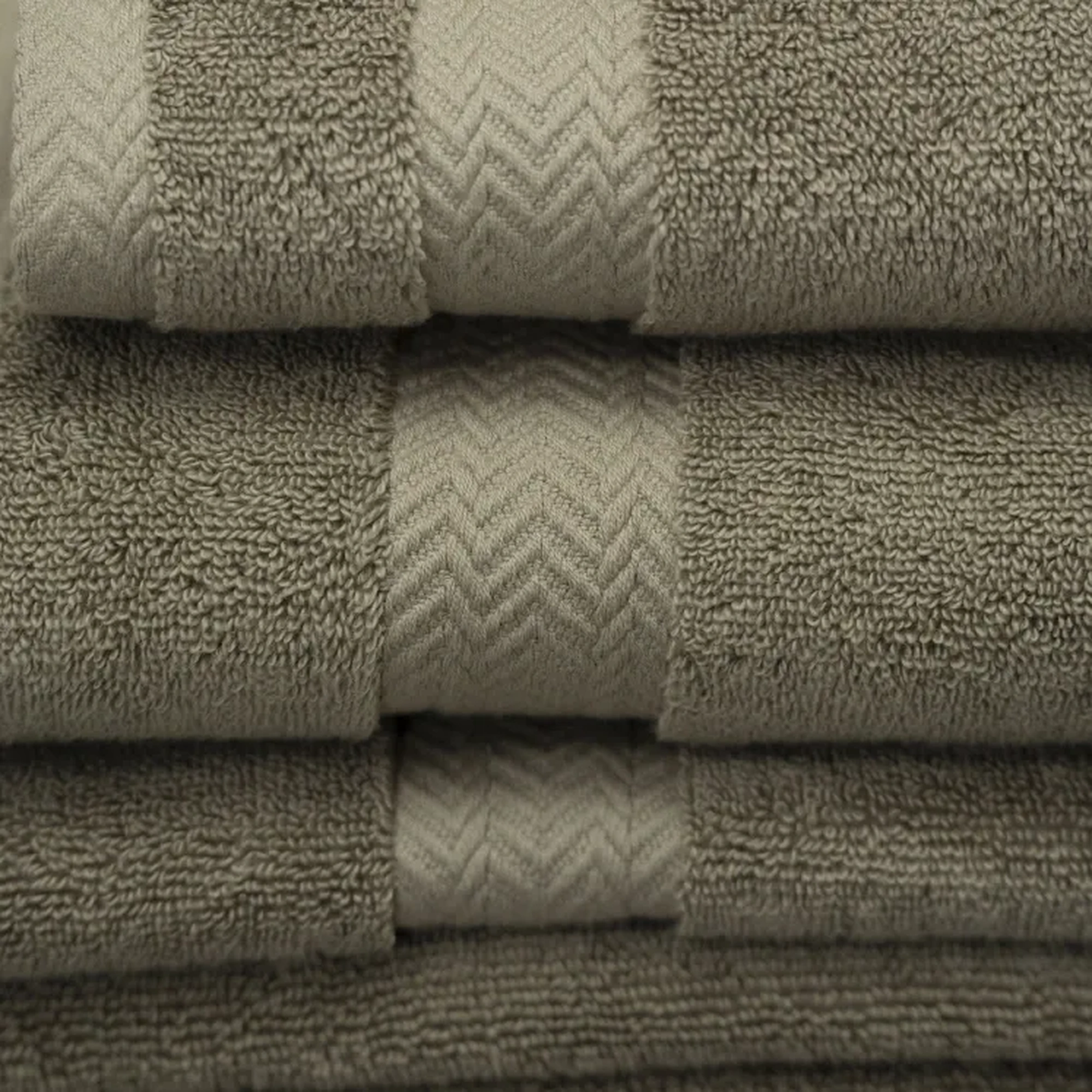 Qua Home Laure Penye Pamuk Banyo Havlusu Taş 90x150 cm