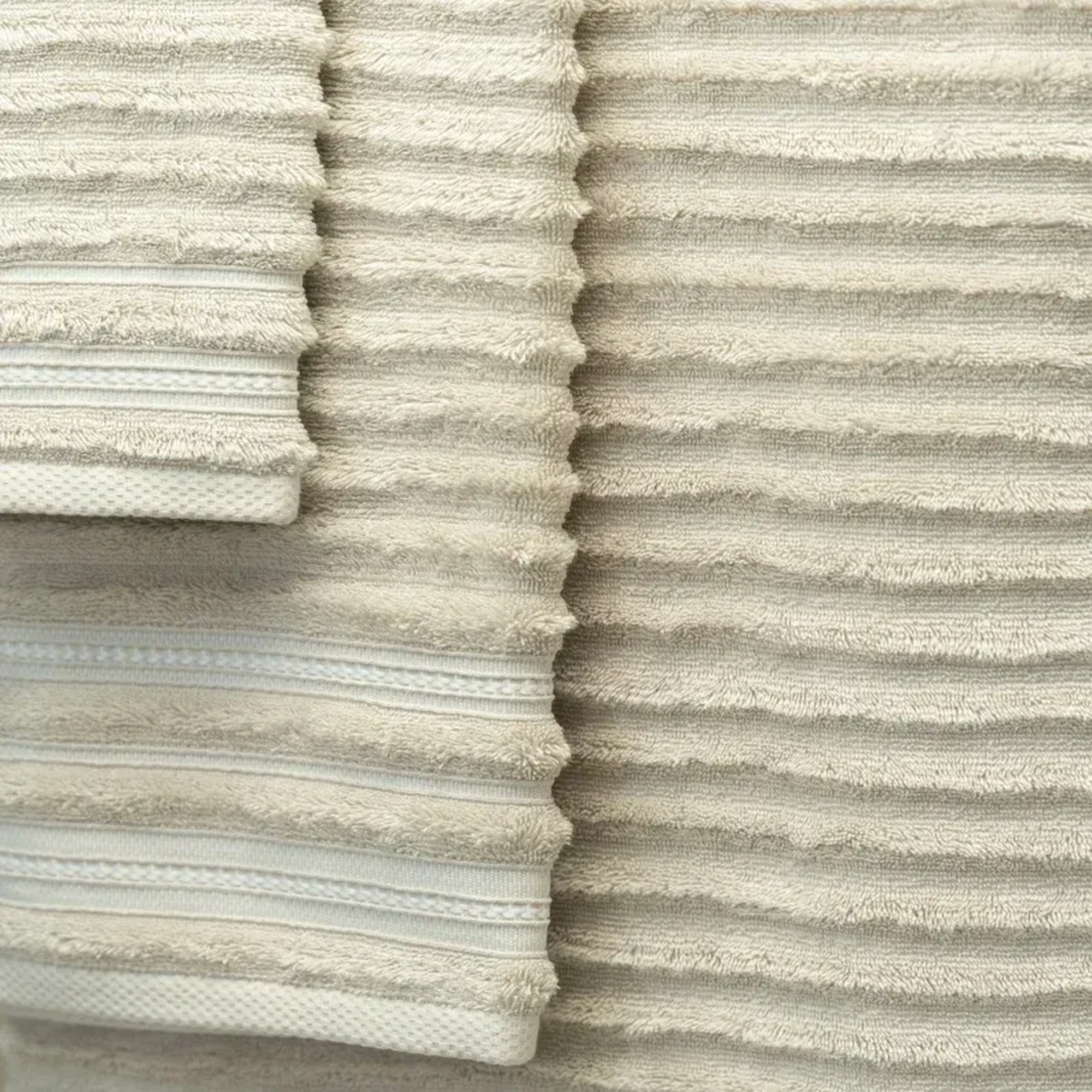 Qua Home Aster Pima Pamuk Banyo Havlusu Bej 90x150 cm