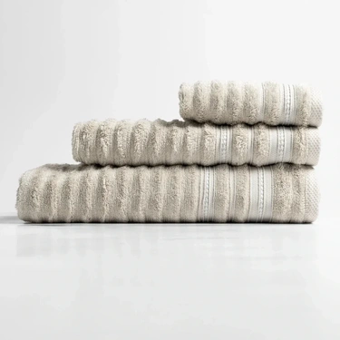  Qua Home Aster Pima Pamuk Banyo Havlusu Bej 90x150 cm