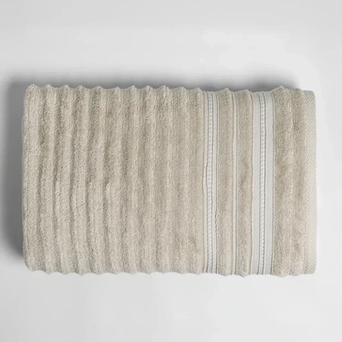  Qua Home Aster Pima Pamuk Banyo Havlusu Bej 90x150 cm