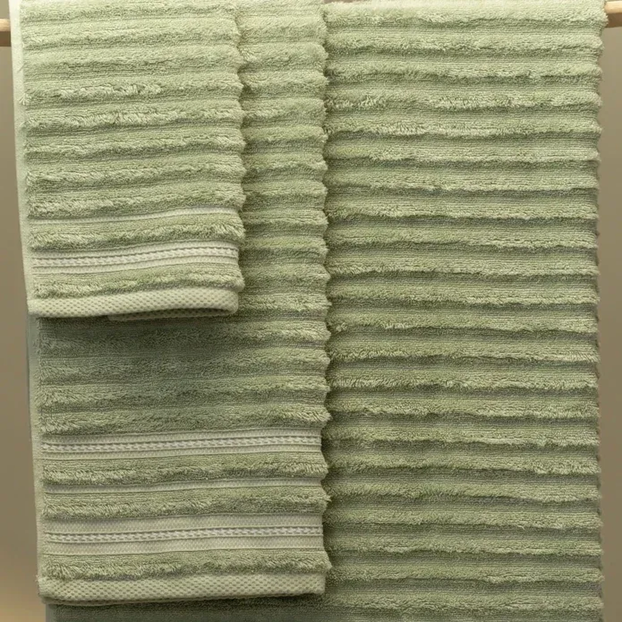 Qua Home Aster Pima Pamuk Banyo Havlusu Mint 90x150 cm