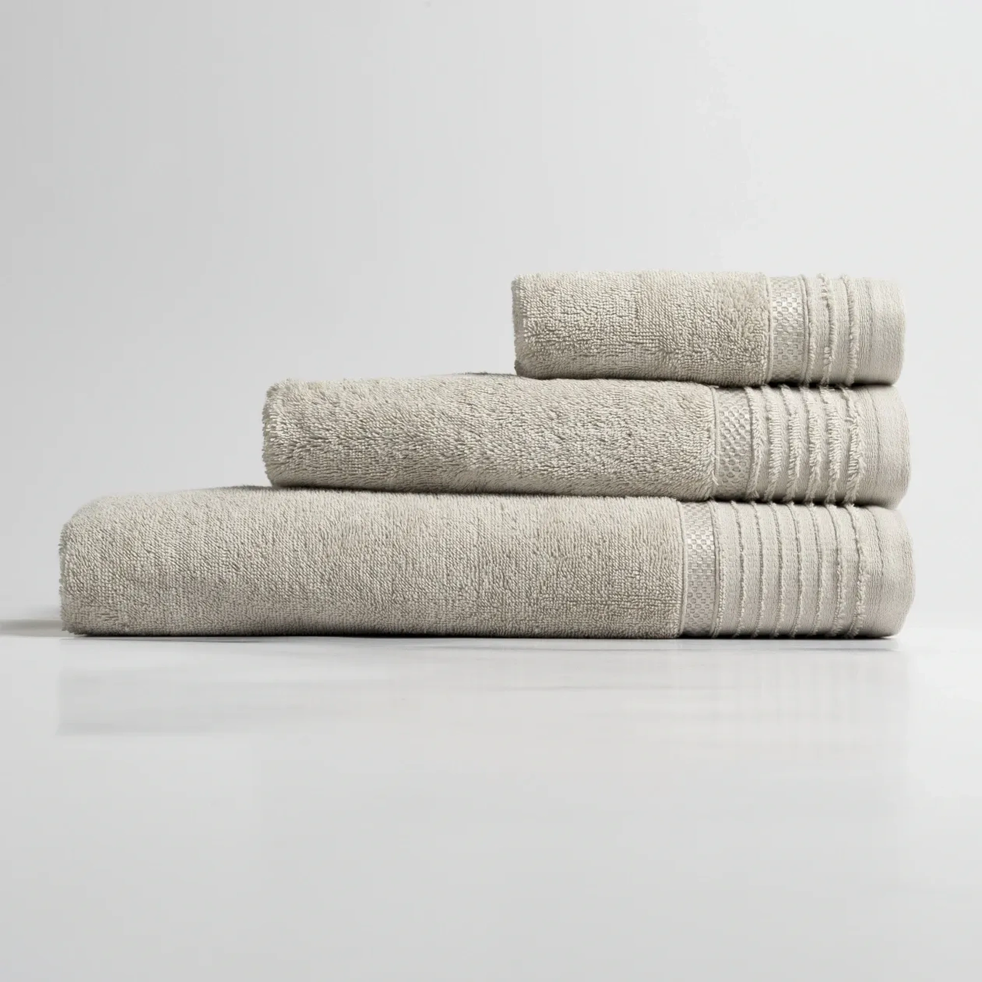 Qua Home Vinca Pima Pamuk Banyo Havlusu Bej 90x150 cm