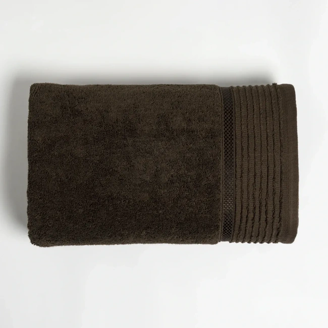  Qua Home Vinca Pima Pamuk Banyo Havlusu Kahverengi 90x150 cm