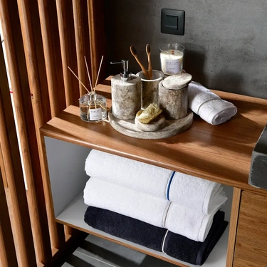  Qua Home Petunia Pima Pamuk Banyo Havlusu Antrasit 90x150 cm