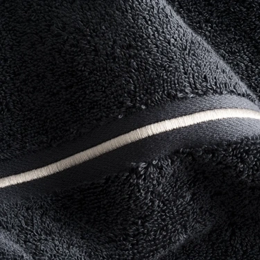  Qua Home Petunia Pima Pamuk Banyo Havlusu Antrasit 90x150 cm