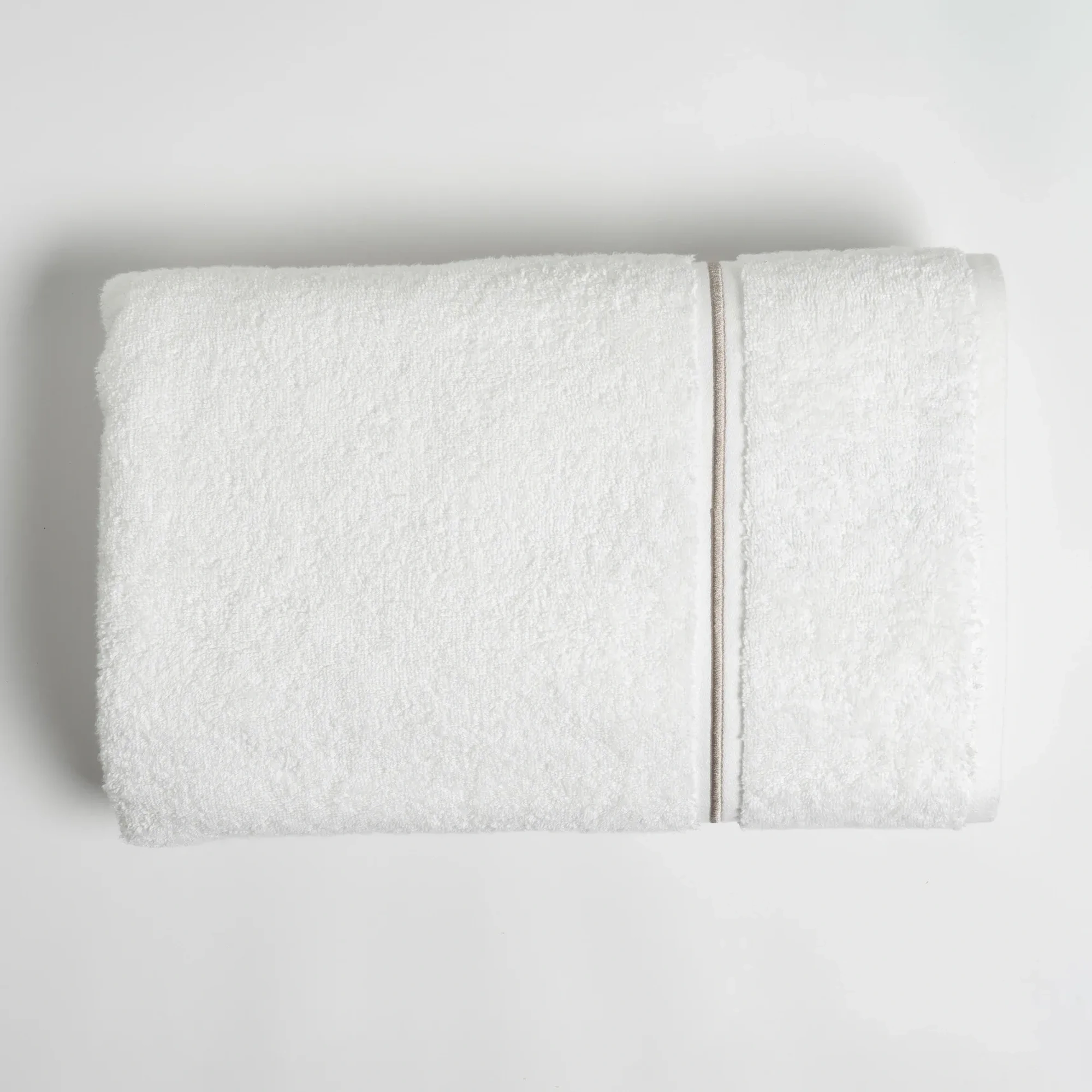 Qua Home Petunia Pima Pamuk Banyo Havlusu Beyaz Taş 90x150 cm