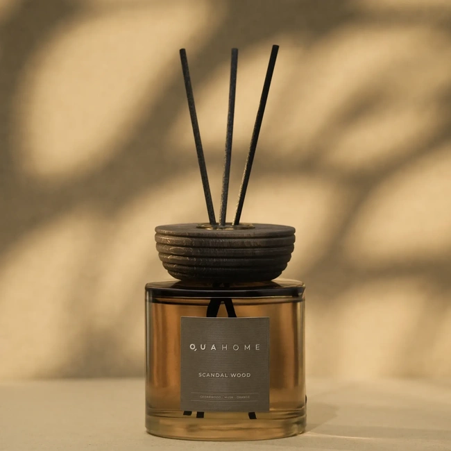  Qua Home Scandal Wood Çubuklu Oda Kokusu Silindir Şişe Hardal 500 Ml