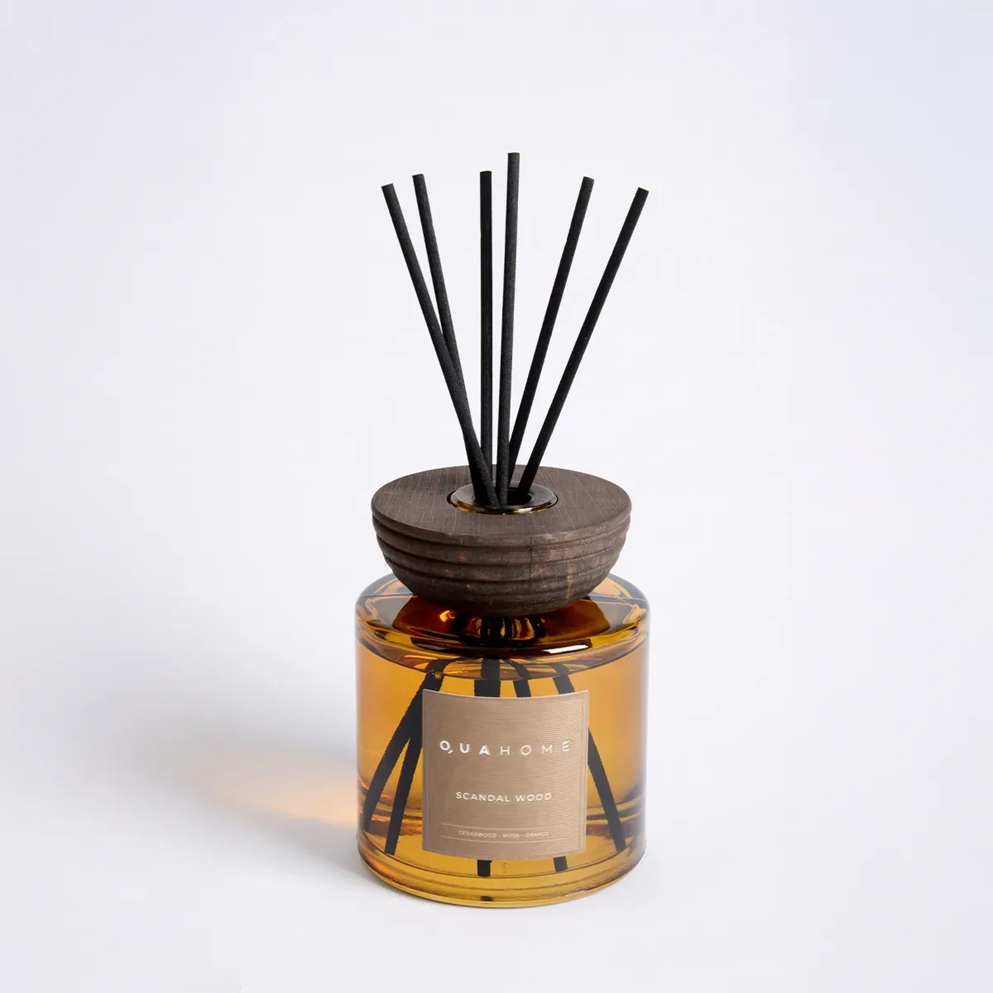 Qua Home Scandal Wood Çubuklu Oda Kokusu Silindir Şişe Hardal 500 Ml