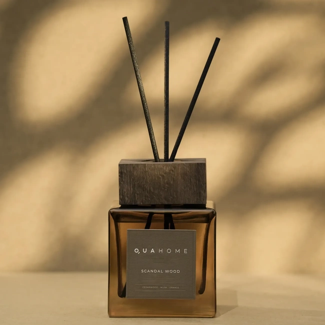  Qua Home Scandal Wood Çubuklu Oda Kokusu Küp Şişe Hardal 500 Ml