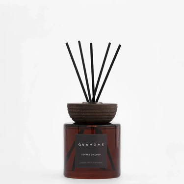  Qua Home Coffee O' Clock Çubuklu Oda Kokusu Silindir Şişe Kahverengi 500 Ml