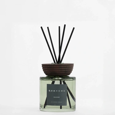  Qua Home Saloud Çubuklu Oda Kokusu Silindir Şişe Yeşil 500 Ml