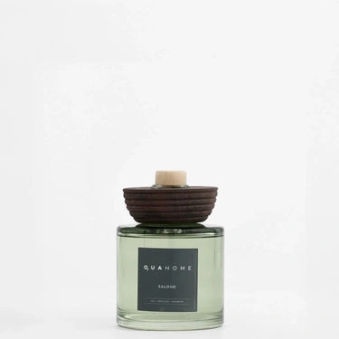  Qua Home Saloud Çubuklu Oda Kokusu Silindir Şişe Yeşil 500 Ml