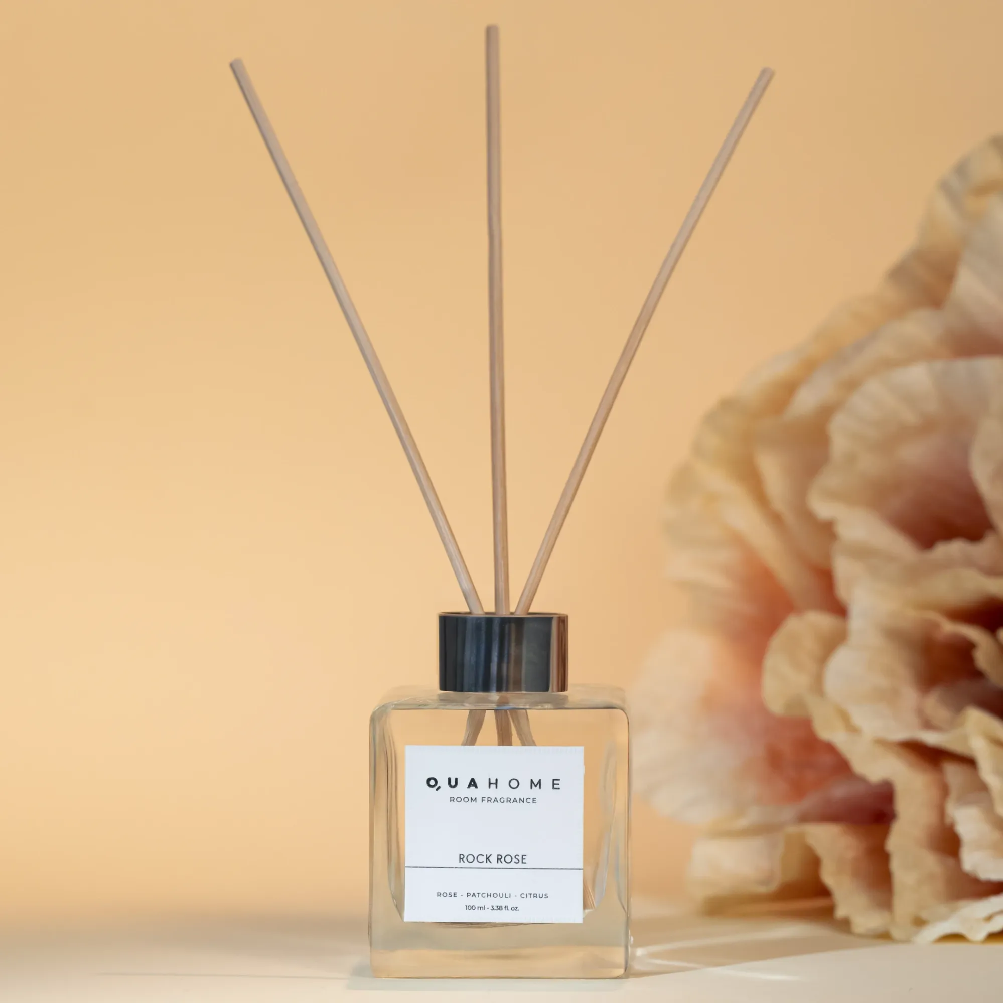  Qua Home Rock Rose Çubuklu Oda Kokusu Küp Şişe 100 Ml