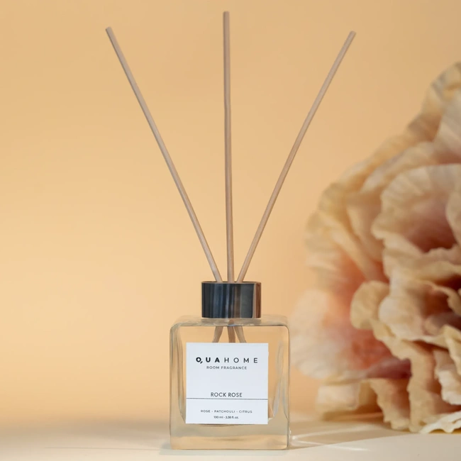  Qua Home Rock Rose Çubuklu Oda Kokusu Küp Şişe 100 Ml