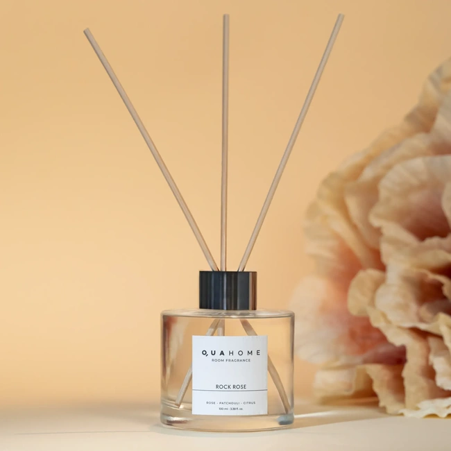  Qua Home Rock Rose Çubuklu Oda Kokusu Silindir Şişe 100 Ml