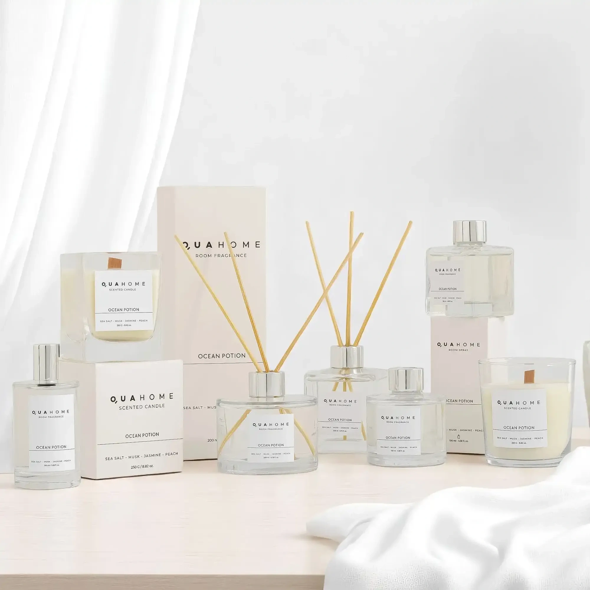 Qua Home Ocean Potion Çubuklu Oda Kokusu Silindir Şişe 200 Ml