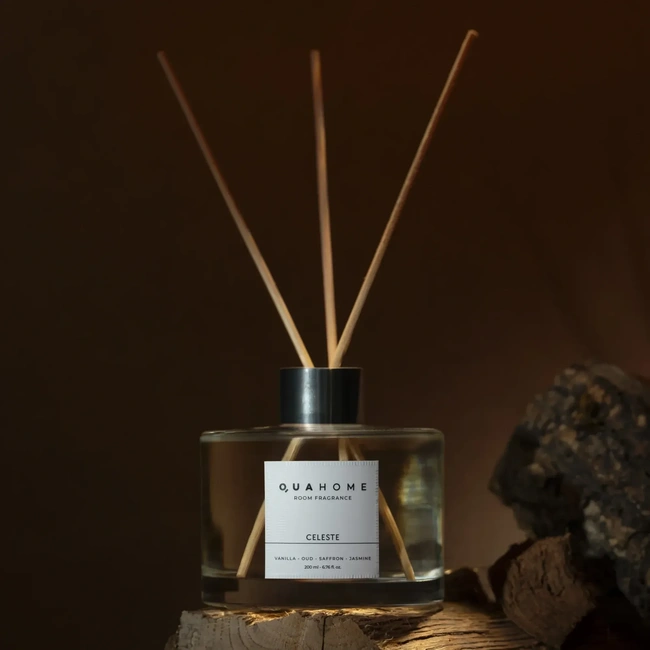  Qua Home Celeste Çubuklu Oda Kokusu Silindir Şişe 200 Ml