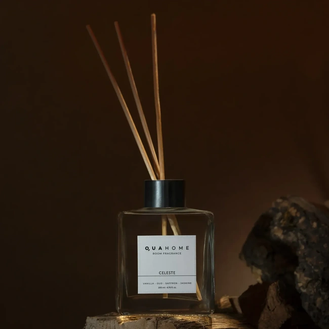  Qua Home Celeste Çubuklu Oda Kokusu Küp Şişe 200 Ml