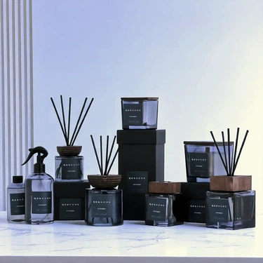  Qua Home Ch'amber Çubuklu Oda Kokusu Silindir Şişe Antrasit 250 Ml