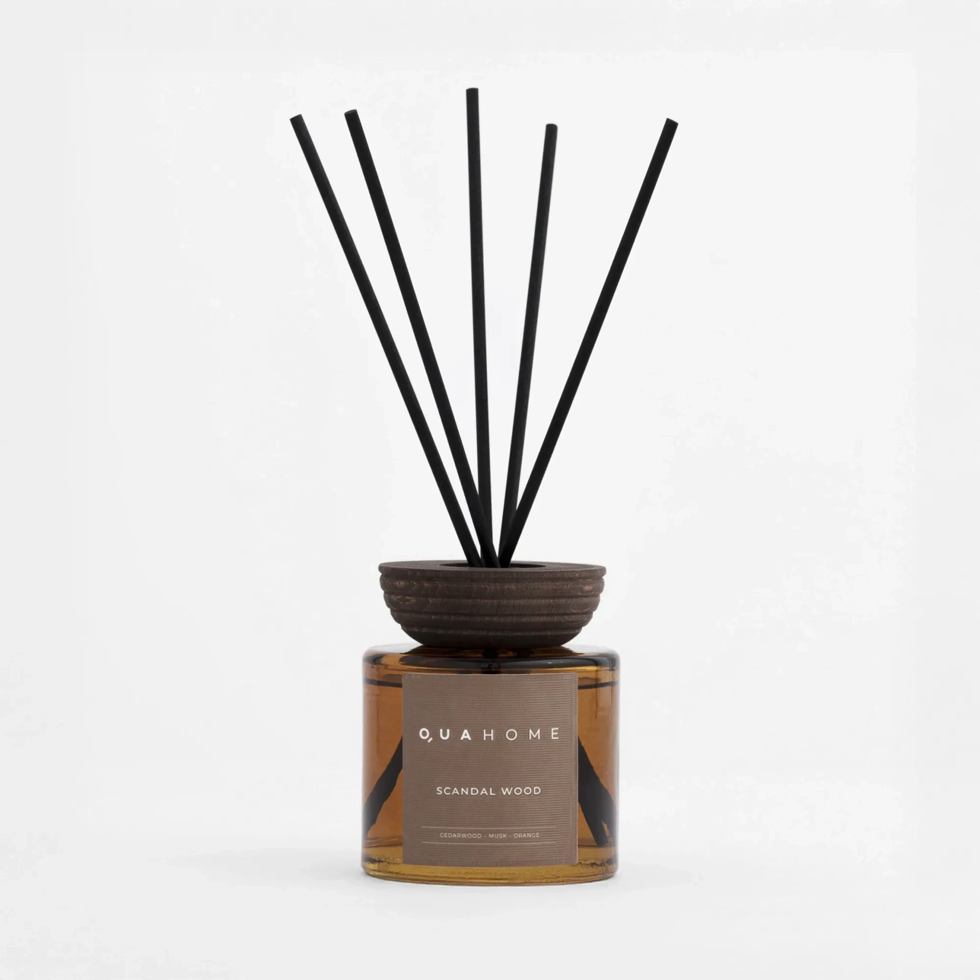 Qua Home Scandal Wood Çubuklu Oda Kokusu Silindir Şişe Hardal 250 Ml