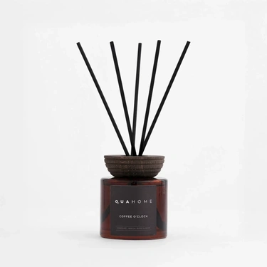  Qua Home Coffee O' Clock Çubuklu Oda Kokusu Silindir Şişe Kahverengi 250 Ml