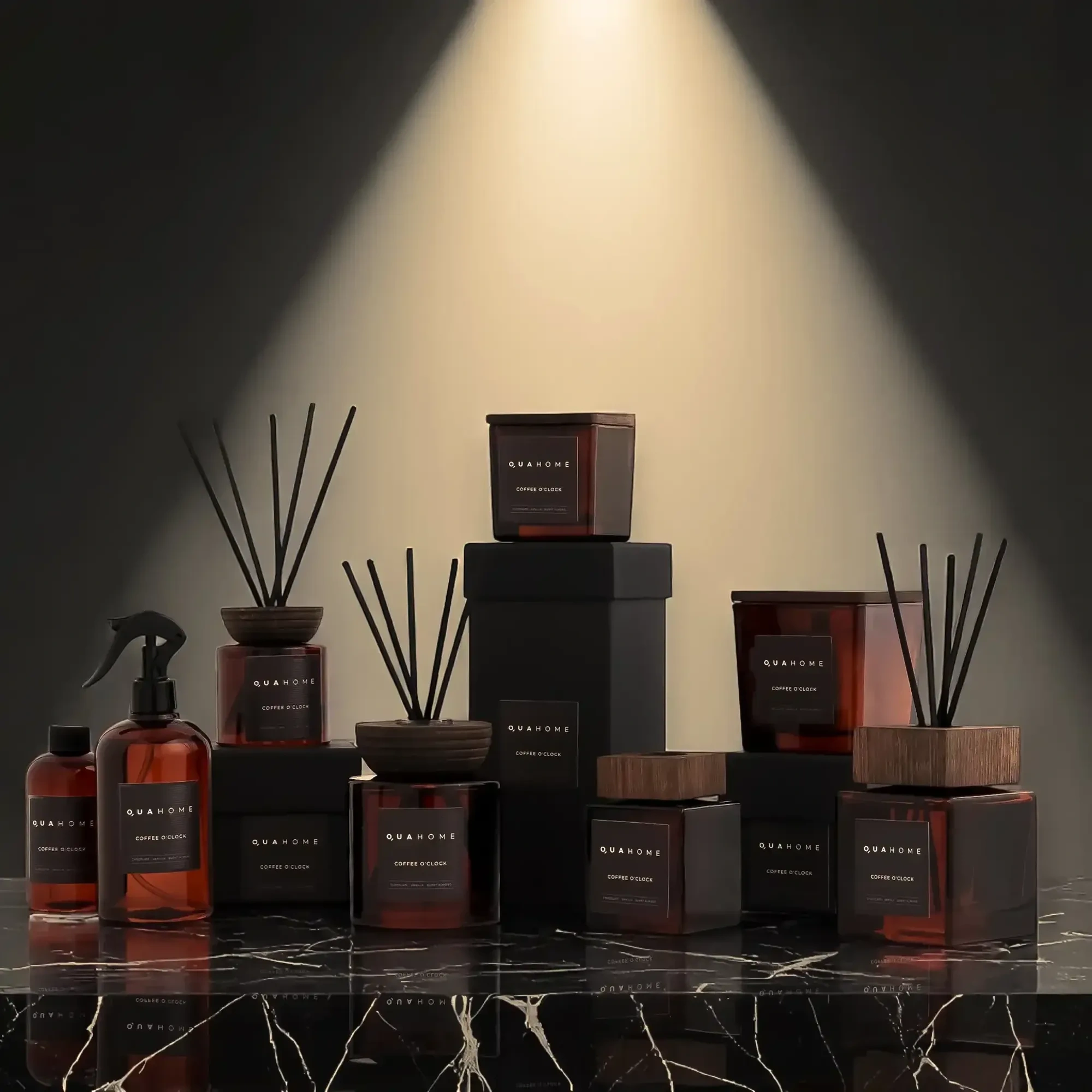 Qua Home Coffee O' Clock Kokulu Mum Kahverengi 270 Gr