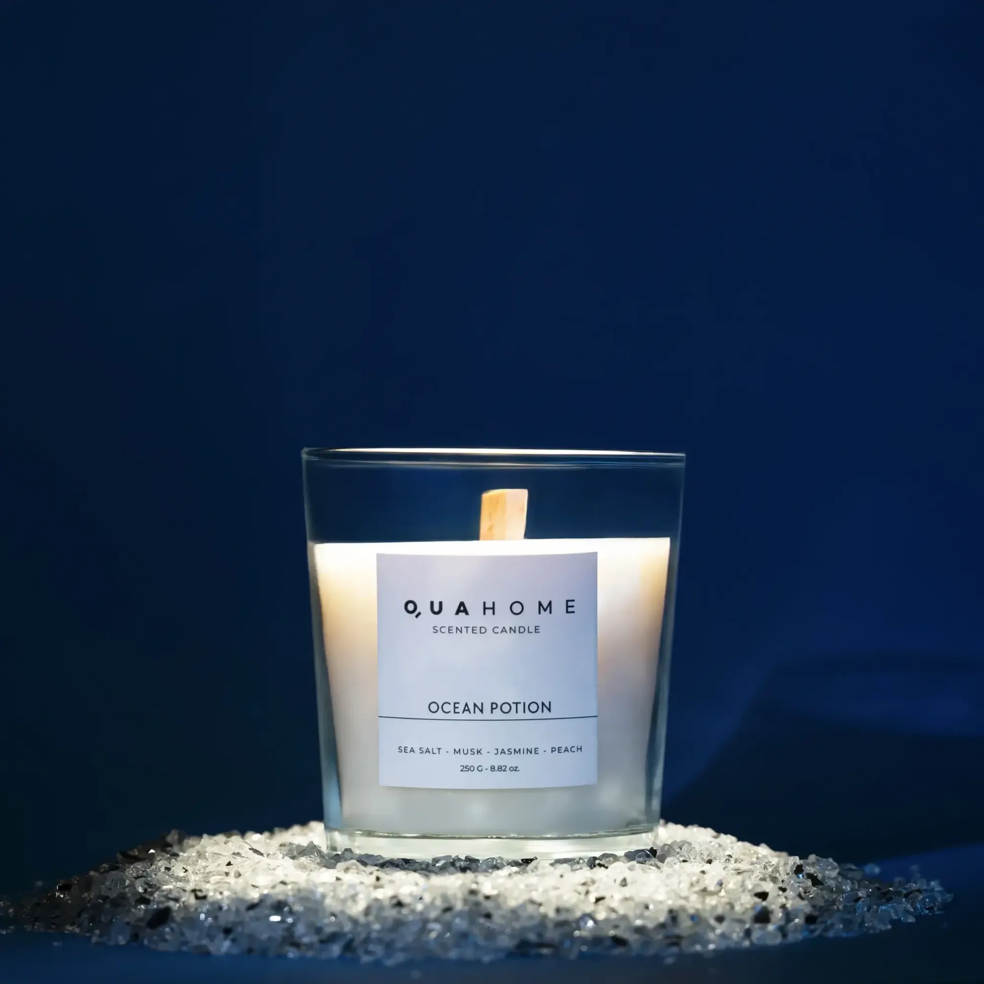 Qua Home Ocean Potion Kokulu Mum Silindir 250 Gr