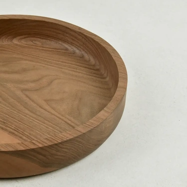  Qua Home Jace Ceviz Ahşap Salata Kasesi 30x30x5 cm